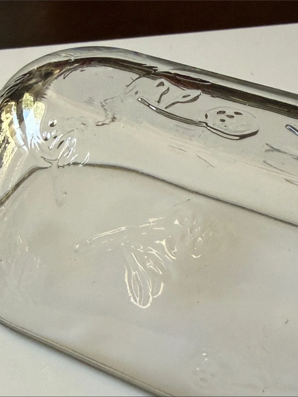 Anchor Hocking Savannah Clear Glass Butter Dish Cover only replacement